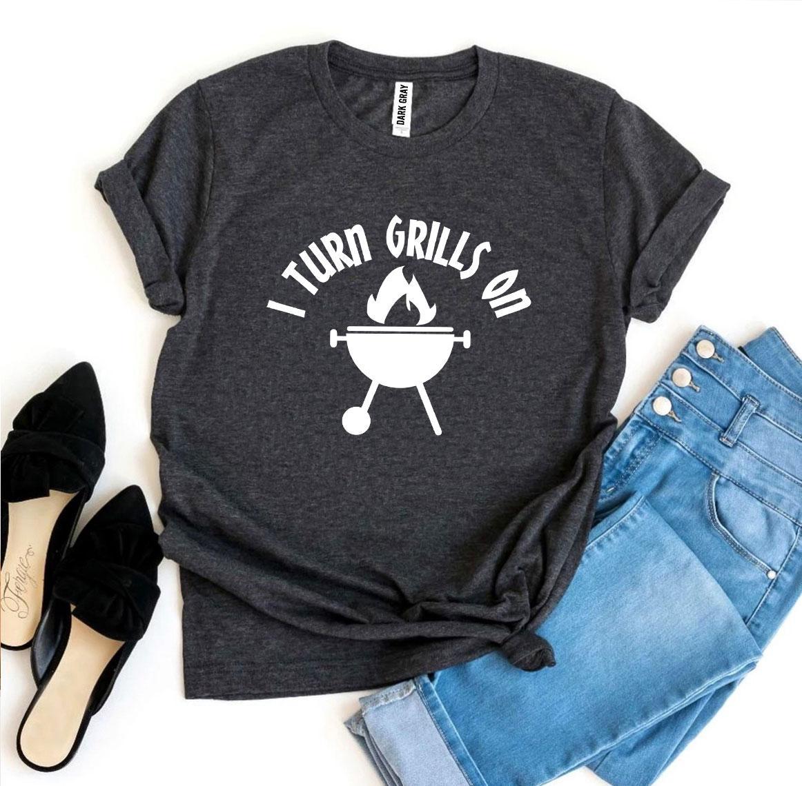 "I Turn Grills On" BBQ 100% Women's T-shirt