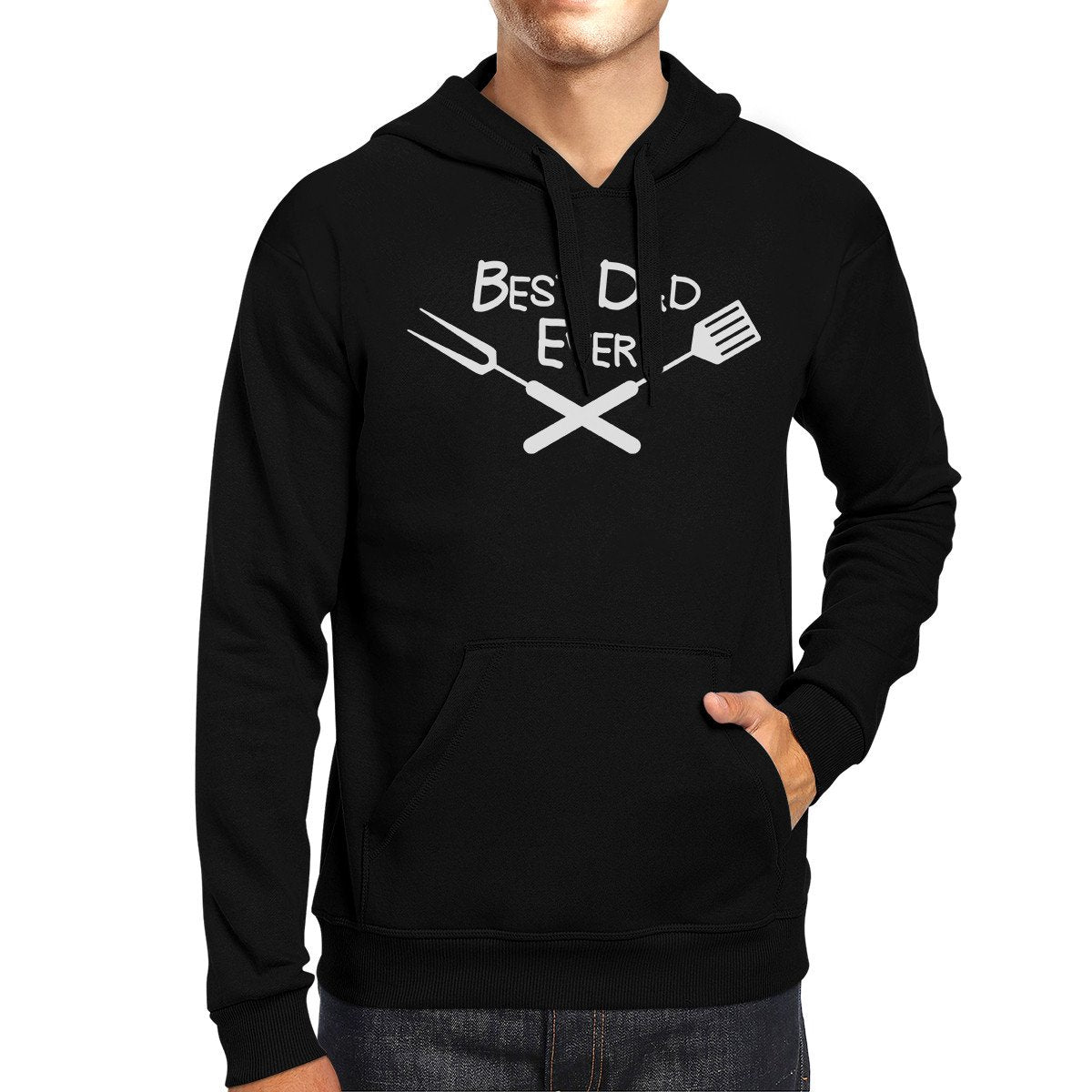 "Best Dad Ever" Hoodie — Black - BBQ/Grilling