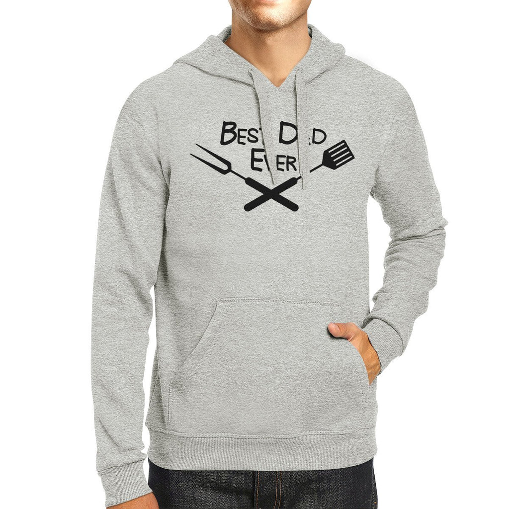 " Best Dad Ever" Hoodie - Gray - BBQ/Grilling
