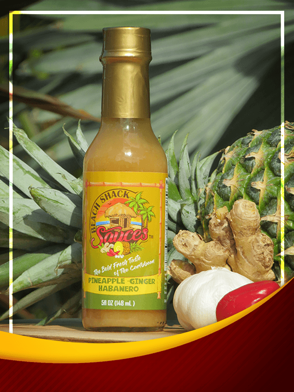 "Beach Shack" Ginger Pineapple Habanero Hot Sauce 5oz Jar