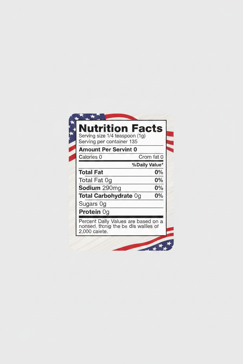 Nate's BBQ Beef Rub - Nutrition Facts Clean