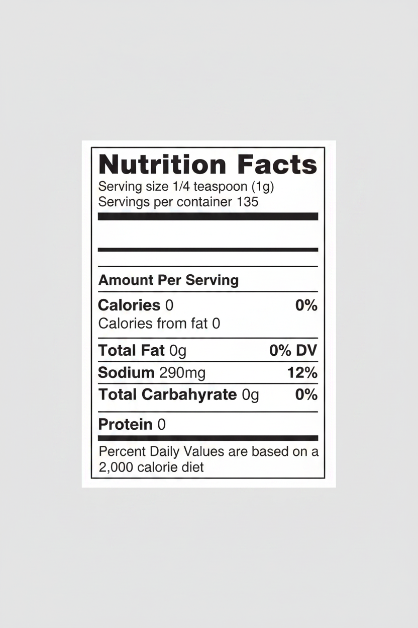 Nate's BBQ Pork & Chicken Rub - Nutrition Facts Clean