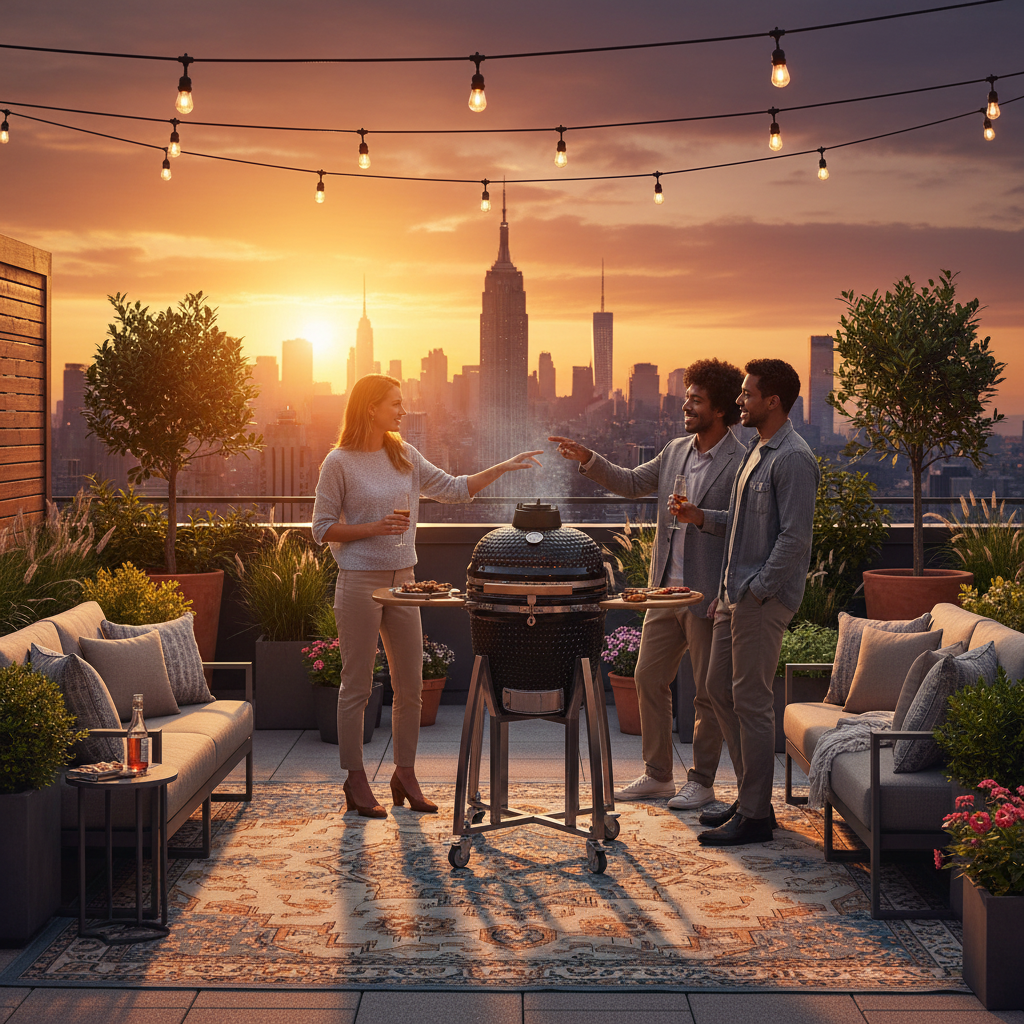 NYC Rooftop Kamado Grill